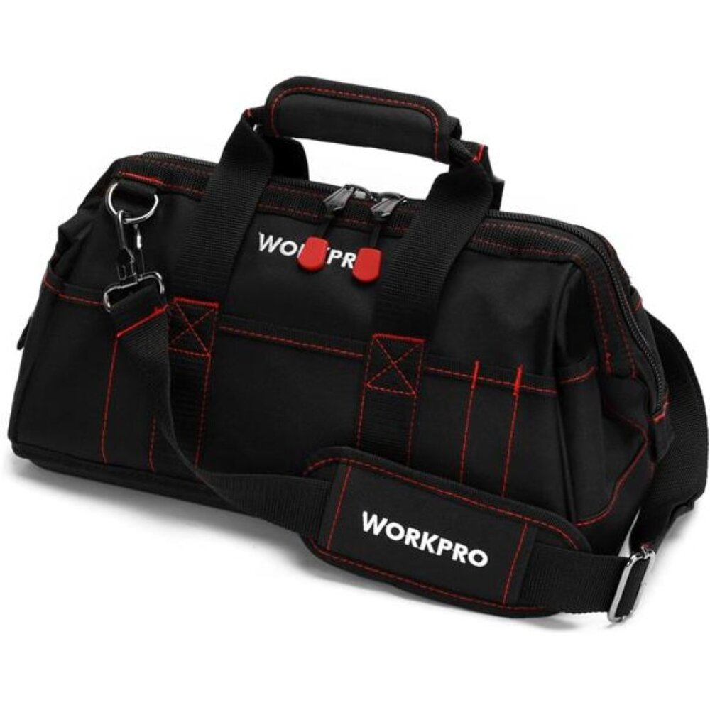 16-inch Close Top Wide Mouth Tool Storage Bag with Water Proof Rubber